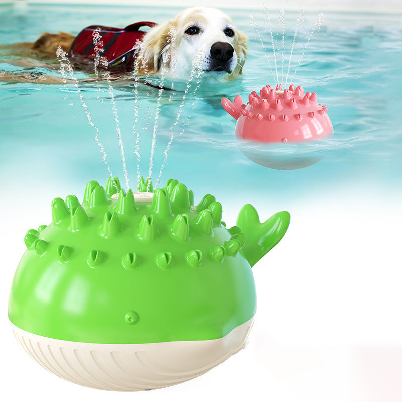 Summer Splash Fun: Electric Water Floating Pet Bathing Toy - Keep Your Dog Cool and Happy!