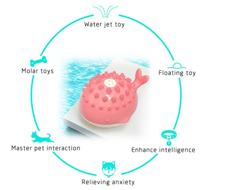 Summer Splash Fun: Electric Water Floating Pet Bathing Toy - Keep Your Dog Cool and Happy!