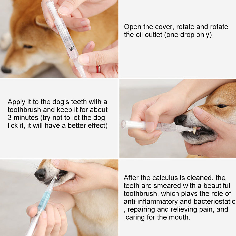 Revitalize Your Pet's Smile: Dog and Cat Teeth Cleaning Pen Kit - Restore and Maintain Dental Health!