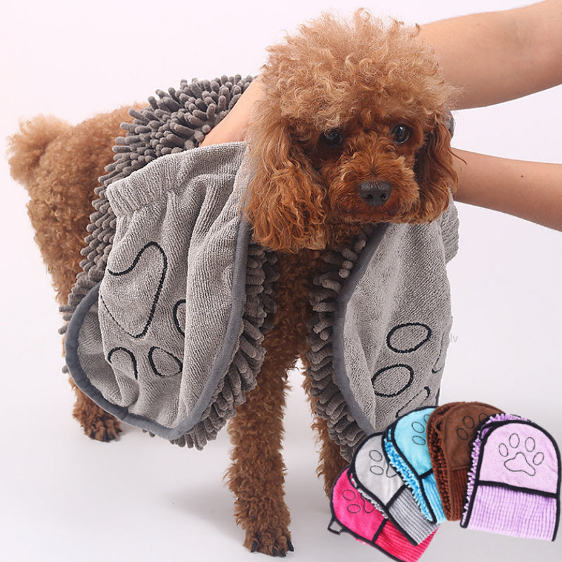 Wrap Your Pets in Luxury: Super Absorbent Microfiber Bath Towels for Dogs and Cats - Quick-Drying, Ultra-Soft Pet Pampering!