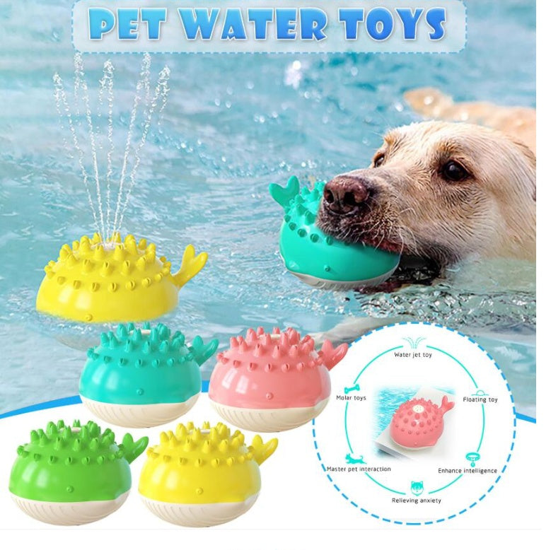 Summer Splash Fun: Electric Water Floating Pet Bathing Toy - Keep Your Dog Cool and Happy!