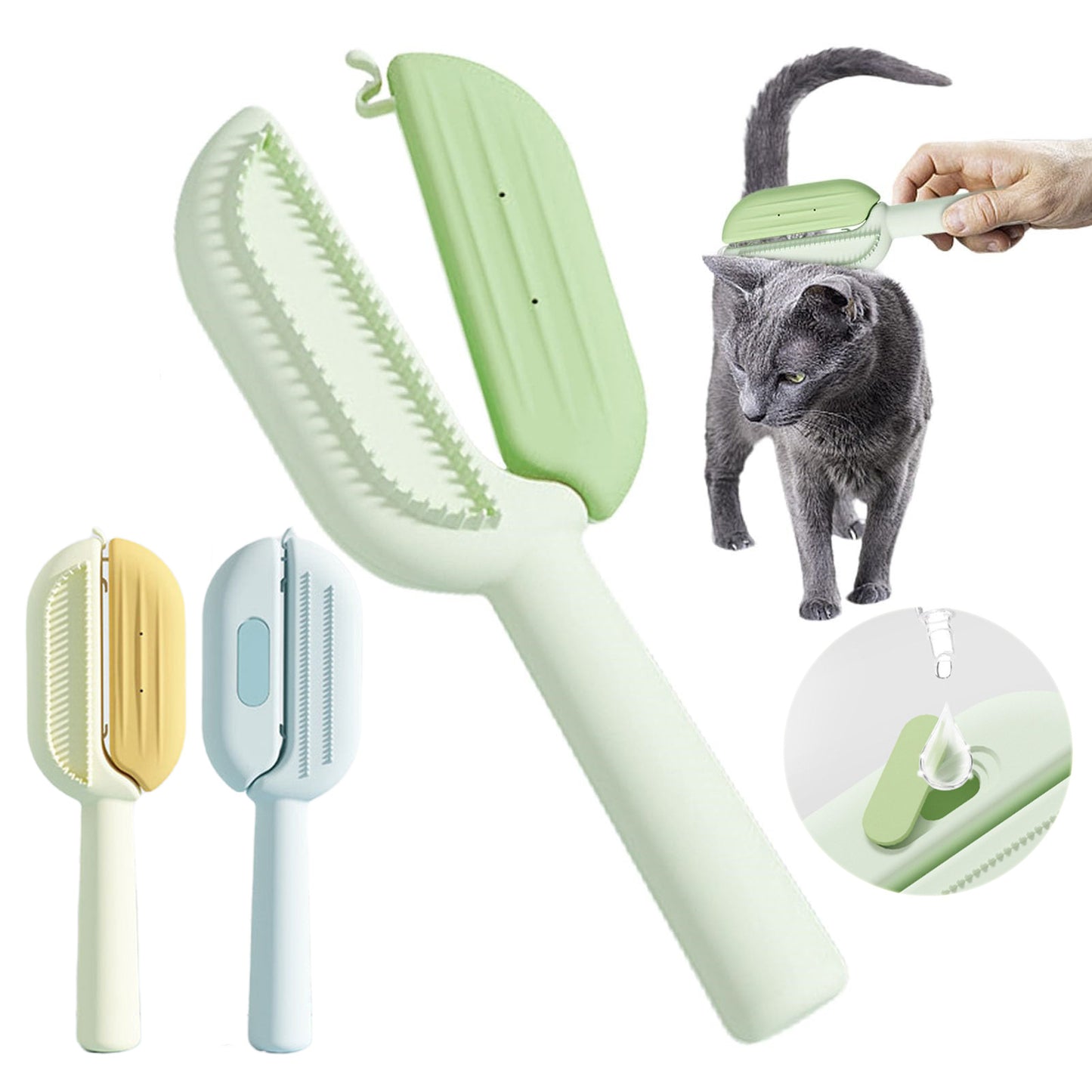 3-in-1 Pet Grooming Magic: Comb, Massage, Hair Removal - All-in-One!